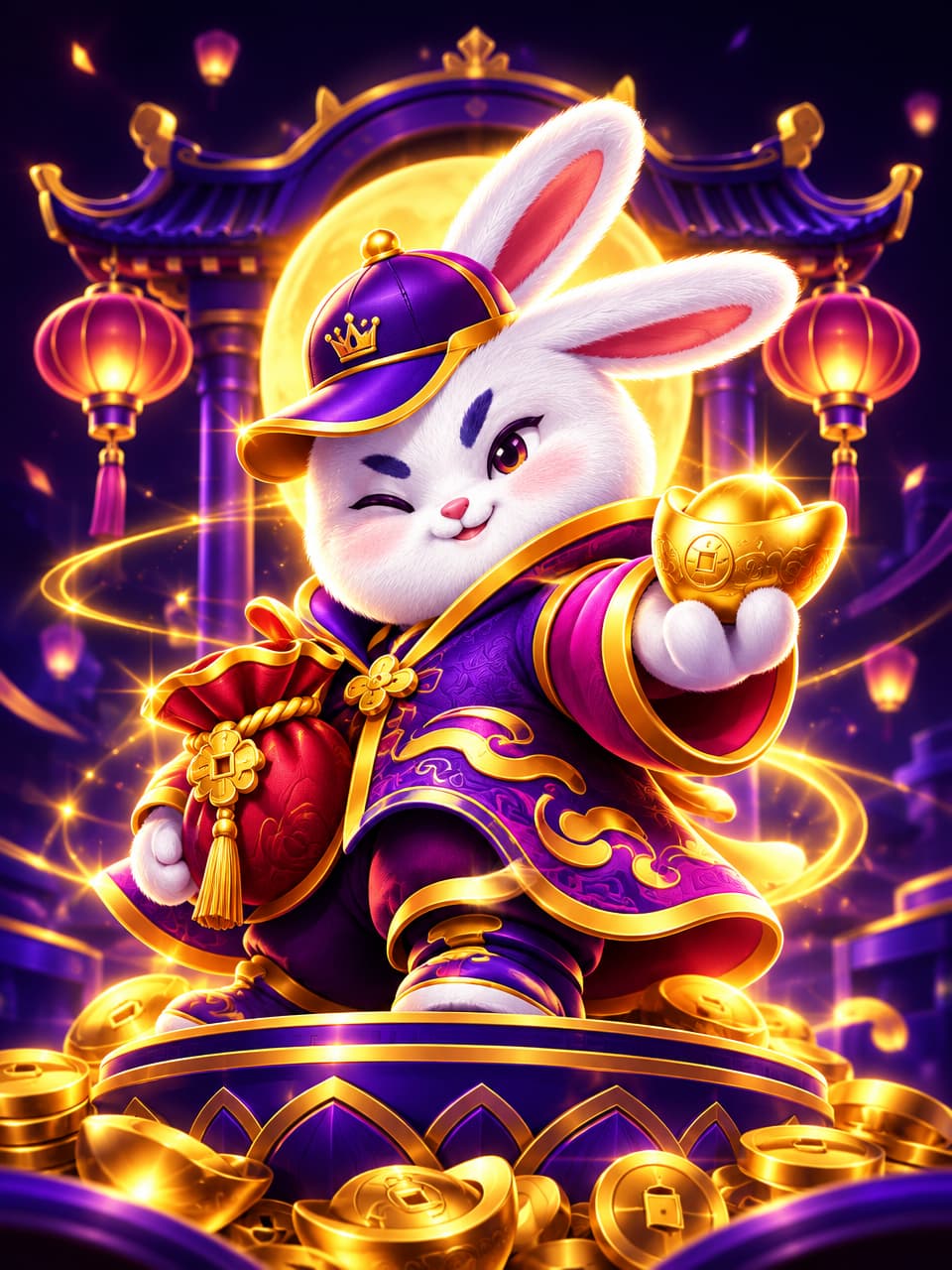 ภาพเกม PG Fortune Rabbit ที่ออกแบบใหม่สำหรับ m358 - เอ็ม358
